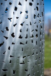 This contemporary outdoor monumental metal sculpture is by Jean-Pierre Morin. Image 9