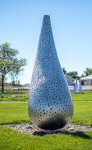 This contemporary outdoor monumental metal sculpture is by Jean-Pierre Morin. Image 3