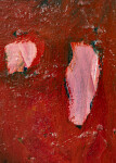 This contemporary abstract and colourful oil painting has a floral theme. Image 9
