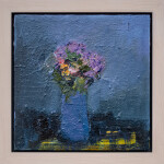 This abstract oil painting of flowers is by Jennifer Hornyak. Image 2