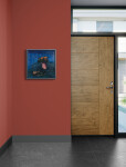 This contemporary oil painting is an abstract of a still life with a floral theme. Image 13