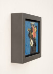 This small contemporary abstract painting by Jennifer Hornyak has a floral theme. Image 3