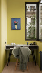 This abstract contemporary oil painting has a floral theme featuring the colours pink and blue. Image 11