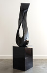 This contemporary sculpture in black marble is by Jeremy Guy. Image 17