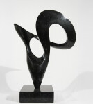 Smooth-surfaced, engineered black granite is sculpted into an elegant, spinning form by Jeremy Guy. Image 4