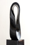 This contemporary sculpture in black marble is by Jeremy Guy. Image 22