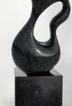 This contemporary abstract indoor sculpture is made from granite by Jeremy Guy. Image 5