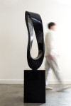 This contemporary sculpture in black marble is by Jeremy Guy. Image 3