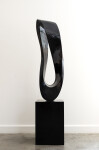 This contemporary sculpture in black marble is by Jeremy Guy. Image 4