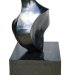 Smooth-surfaced, black granite has been engineered and sculpted into an elegant and classic depiction of a human figure by Jeremy Guy. Image 6