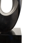 This contemporary sculpture in black marble is by Jeremy Guy. Image 8