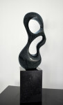 This contemporary abstract indoor sculpture is made from granite by Jeremy Guy. Image 3