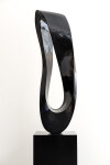 This contemporary sculpture in black marble is by Jeremy Guy. Image 2