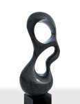 This contemporary abstract indoor sculpture is made from granite by Jeremy Guy. Image 2