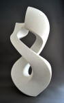 This sculpture is numbered in an edition of 50 and weighs approximately 80 pounds it sits vertically without a base. Image 2