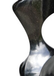 Smooth-surfaced, black granite has been engineered and sculpted into an elegant and classic depiction of a human figure by Jeremy Guy. Image 7