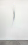 This contemporary glass wall sculpture in deep blue is by John Paul Robinson. Image 3