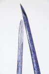 This contemporary blue glass wall sculpture is made by a Canadian artist. Image 4