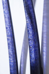 This contemporary blue glass wall sculpture is made by a Canadian artist. Image 6