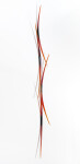 This red and orange glass wall sculpture is by John Paul Robinson. Image 2
