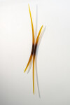 This amber glass wall sculpture is by John Paul Robinson. Image 3