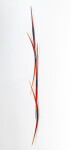 This red and orange glass wall sculpture is by John Paul Robinson. Image 3
