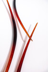 This red and orange glass wall sculpture is by John Paul Robinson. Image 11
