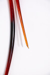 This red and orange glass wall sculpture is by John Paul Robinson. Image 8