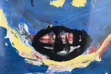 John Scott’s anti-war themed paintings are created in a graphic street art style. Image 5