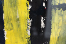 This graphic painting by John Scott of war machines is reminiscent of street art. Image 5