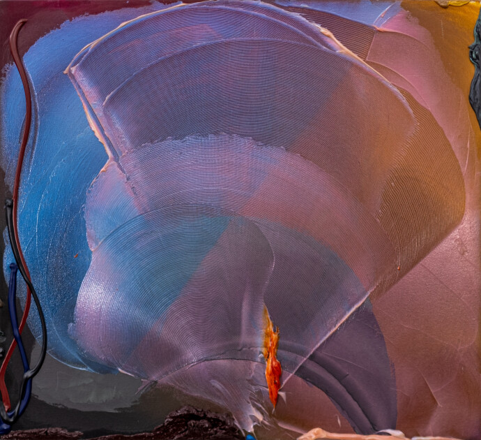 This contemporary abstract painting is by one of Canada’s most important abstract artists, Joseph Drapell.