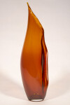 This modern glass amber vase by Julia Reimer is inspired by nature. Image 3