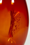 This modern glass red and apricot vase by Julia Reimer is inspired by nature. Image 4