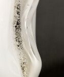 This modern glass black and white vase by Julia Reimer is inspired by nature. Image 5