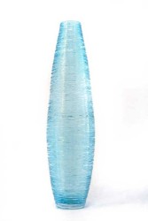 Gossamer Vase Tall Aqua 1