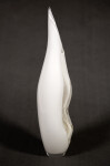 This modern glass black and white vase by Julia Reimer is inspired by nature. Image 3