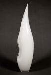 This modern glass black and white vase by Julia Reimer is inspired by nature. Image 2