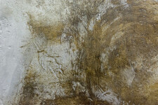 Washes of charcoal and ochre merge with a tactile surface in this atmospheric plaster and pigment painting by Jutta Naim. Image 10