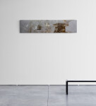 Washes of charcoal and ochre merge with a tactile surface in this atmospheric plaster and pigment painting by Jutta Naim. Image 4