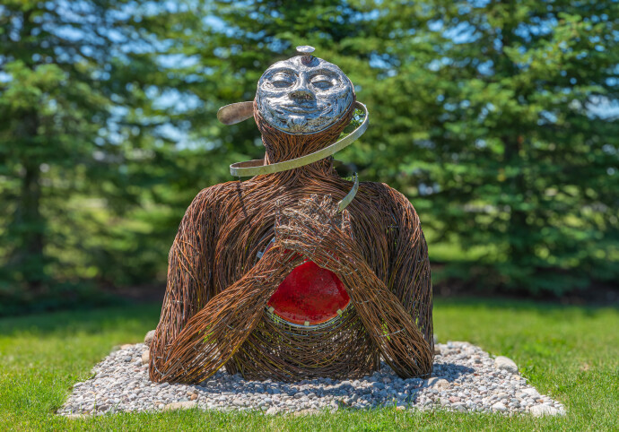 The Anatomy of Presence stands as a striking and contemplative human-scale sculpture, at once monumental and deeply intimate.