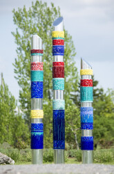 The joyful, colourful and contemporary mosaic sculptures of Laurence Petit have graced many outdoor public areas in Quebec.