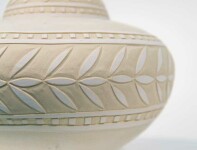 Reminiscent of the ceramic vessels used in ancient cultures, Loren Kaplan creates beautiful porcelain jars decorated with finely engraved de… Image 4