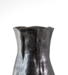 This contemporary ceramic black vase is by Loren Kaplan. Image 7