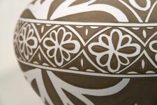 Large Engraved Floral Motif Vessel Image 4