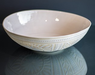 Large Wide Engraved Bowl