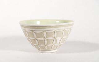 Engraved Bowl With Pale Green No2