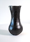 This contemporary ceramic black vase is by Loren Kaplan. Image 3