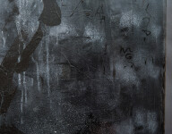 Darkness prevails in this moody acrylic painting by Toronto contemporary artist Lynne Fernie. Image 4