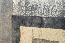 This contemporary mixed media graphic composition is by an Asian artist. Image 11