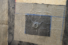 This contemporary mixed media graphic composition is by an Asian artist. Image 8